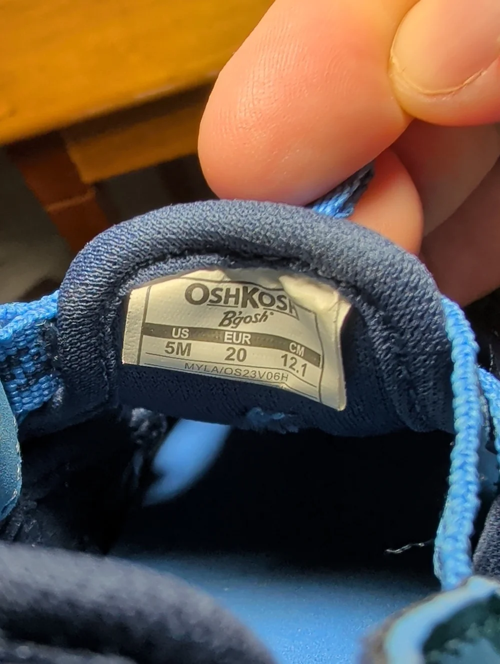 OshKosh Everplay Washable Sandal Blue Gray Outdoor Gorpcore Toddler Boy Size 5M